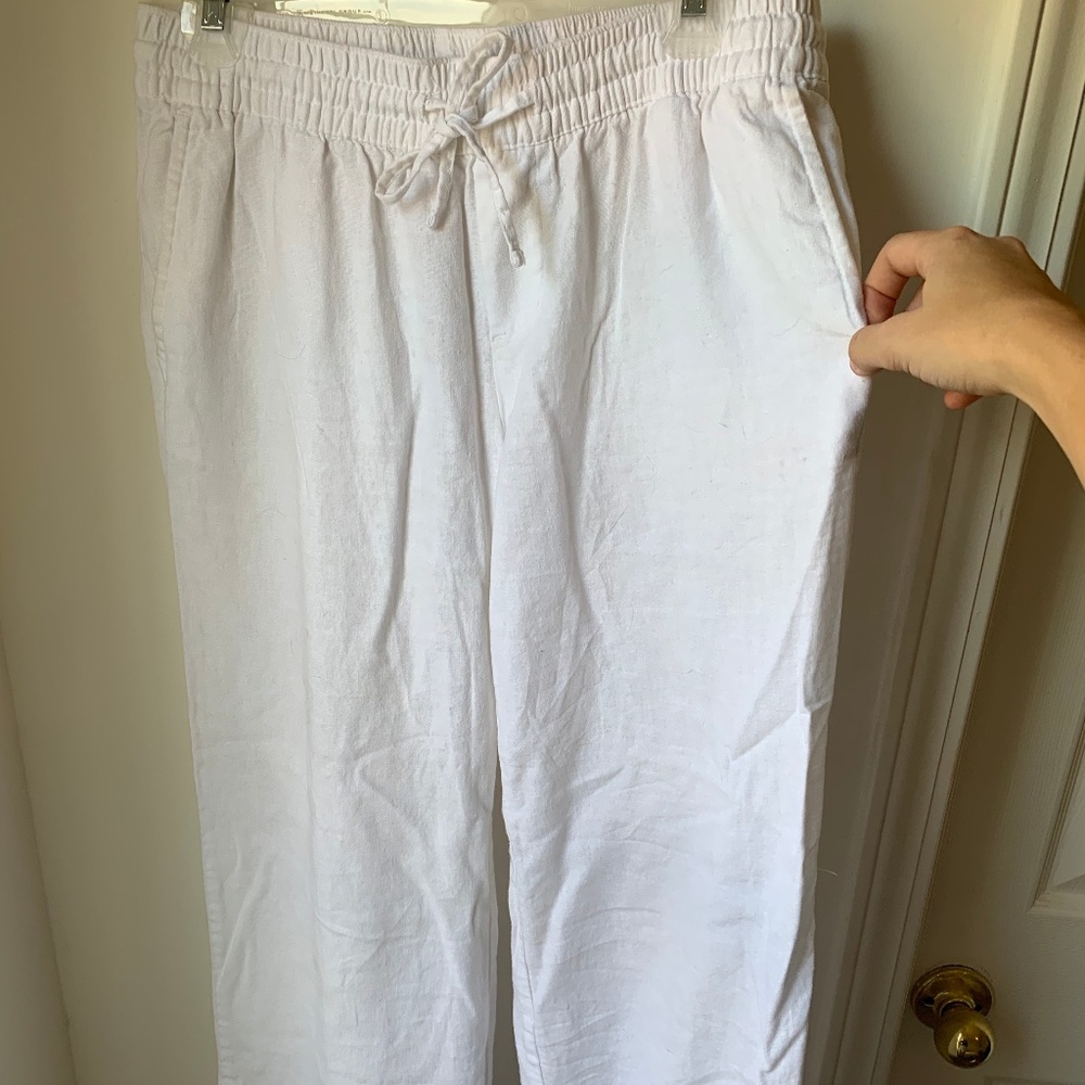 White Linen Pants